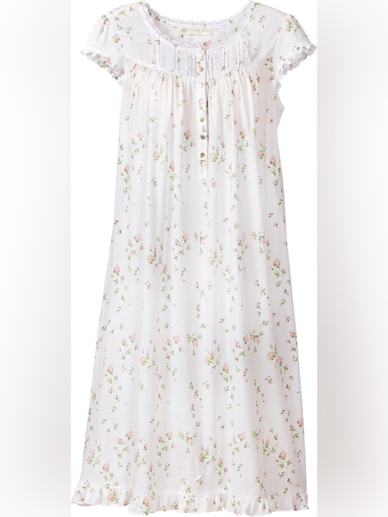 Eileen West Other - Eileen West long rosebud print cap sleeve nightgown